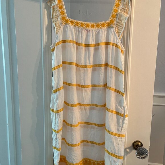Tory Burch Yellow and White Dress - Picture 2 of 4